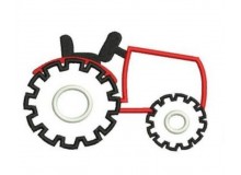 Stickmuster - Traktor - Trekker Applikation